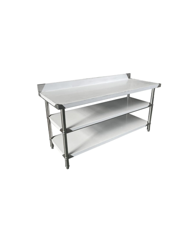 Stainless Working Table With Back-Splash 1000 x 700mm