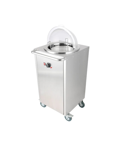 Industrial Plate Warming Cart - Single