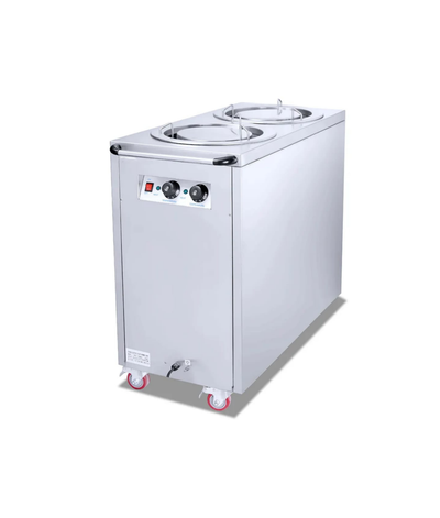 Industrial Plate Warming Cart - Double