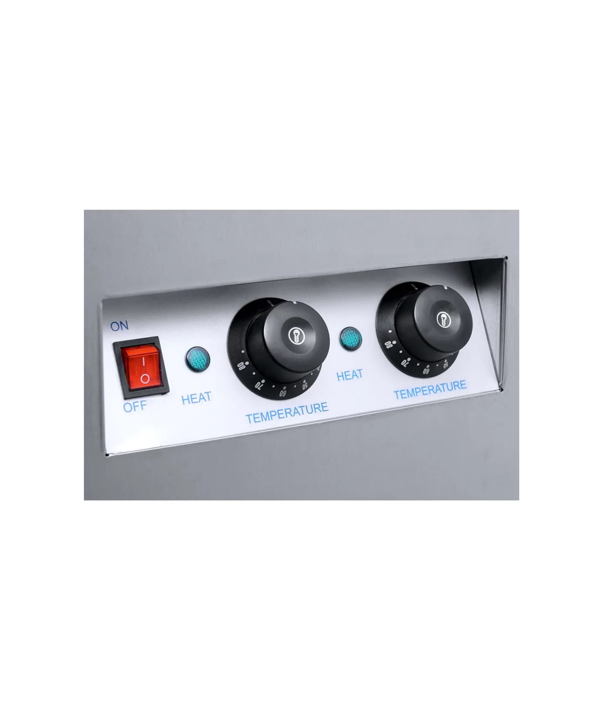 Industrial Plate Warming Cart - Double