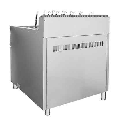 Industrial Pasta Boiler with Cabinet 12 Buckets