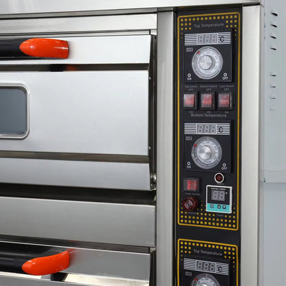 Industrial Gas Oven 3 Deck 9 Trays