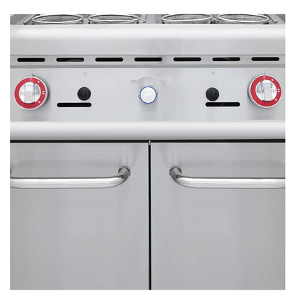 Industrial Pasta Boiler with Cabinet 12 Buckets