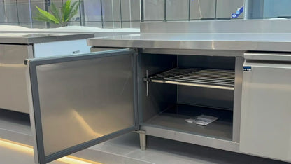 Industrial Under-counter Freezer 02 Doors 250L (With Back-splash)